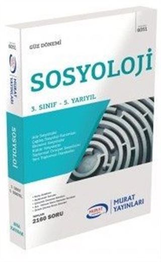 Sosyoloji 3. Sınıf 5. Yarıyıl (Kod:6051)