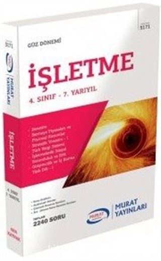 Güz Dönemi İşletme 4. Sınıf 7. Yarıyıl (Kod:5171)