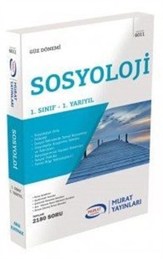 Sosyoloji 1. Sınıf 1. Yarıyıl (Kod:6011)