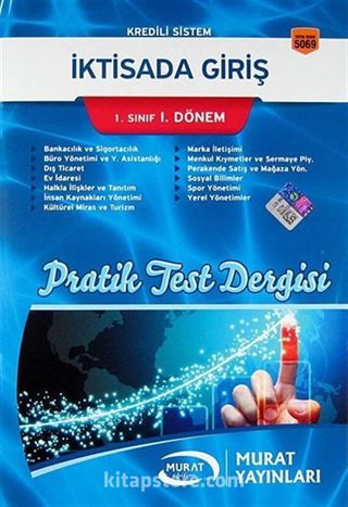 Kredili Sistem İktisada Giriş 1. Sınıf 1. Dönem Pratik Test Dergisi (Kod:5069)