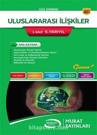 Uluslararası İlişkiler 3. Sınıf 5. Yarıyıl