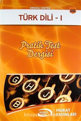 Kredili Sistem Türk Dili -1 Pratik Test Dergisi (5058)