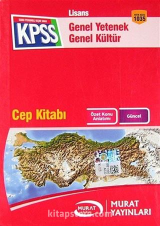 KPSS Lisans Genel Yetenek-Genel Kültür Cep Kitabı (Kod:1035)