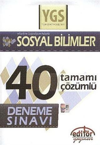 YGS Sosyal Bilimler Tamamı Çözümlü 40 Deneme Sınavı