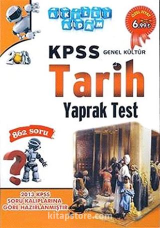 2013 KPSS Genel Kültür Tarih Yaprak Test