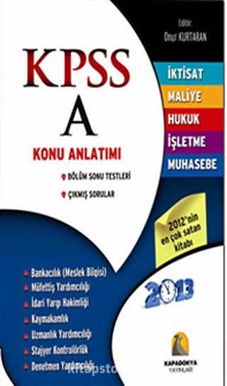 2013 KPSS-A Konu Anlatımlı