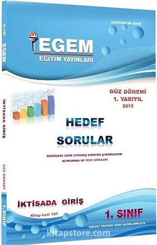 1. Sınıf İktisada Giriş Hedef Sorular Güz Dönemi 1. Yarıyıl