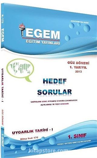 2013 1. Sınıf Uygarlık Tarihi-1 Hedef Sorular Güz Dönemi 1. Yarıyıl (Kitap Kodu:170)