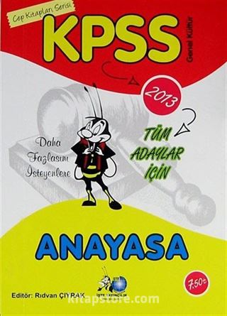 2013 KPSS Anayasa / Cep Kitapları Serisi - Tüm Adaylar İçin