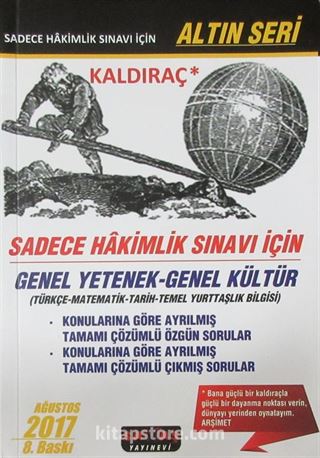 Kaldıraç - Sadece Hakimlik Sınavı İçin Genel Yetenek-Genel Kültür