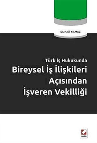 Türkiye İş Hukunda Bireysel İş İlişkileri Açısından İşveren Vekilliği