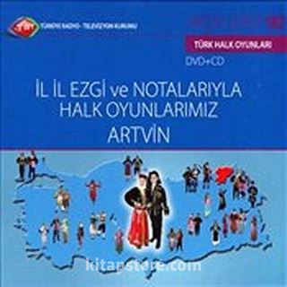 TRT Arşiv Servisi 182 / İl İl Ezgi ve Notalarıyla Halk Oyunlarımız - Artvin (DVD+CD)