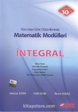 İntegral / Konularına Göre Düzenlenmiş Matematik Modülleri