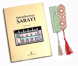 İbrahim Paşa Sarayı + Bambu Ayraç Motifli Baskı - Selçuklu Yıldızı + Bambu Ayraç Motifli Baskı - Turkuaz Lale