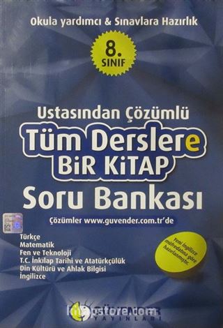 8. Sınıf Ustasından Çözümlü Tüm Derslere Bir Kitap Soru Bankası