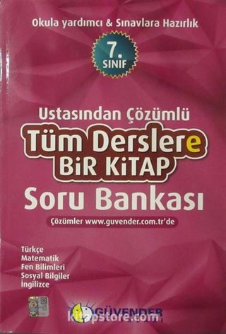 7. Sınıf Ustasından Çözümlü Tüm Derslere Bir Kitap Soru Bankası