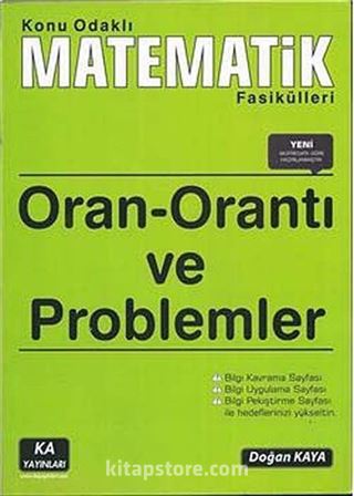 Oran-Orantı ve Problemler / Konu Odaklı Marematik Fasikülleri