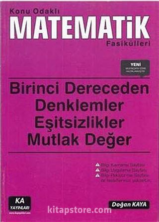 Konu Odaklı Matematik Fasikülleri