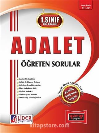 Adalet Öğreten Sorular / 1. Sınıf - 1. Yarıyıl