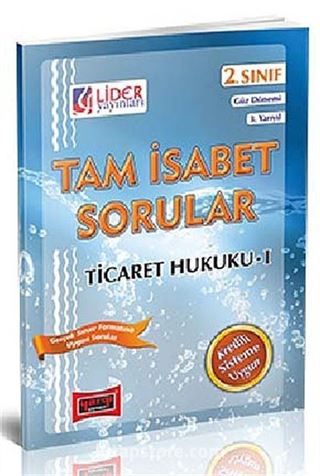 Tam İsabet Ticaret Hukuku-1 2. Sınıf 3. Yarıyıl