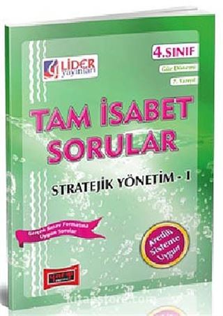 Tam İsabet Sorular Stratejik Yönetim -1 4. Sınıf 7. Yarıyıl