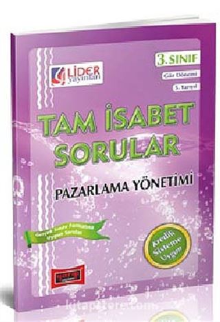 Tam İsabet Pazarlama Yönetimi 3. Sınıf 5. Yarıyıl