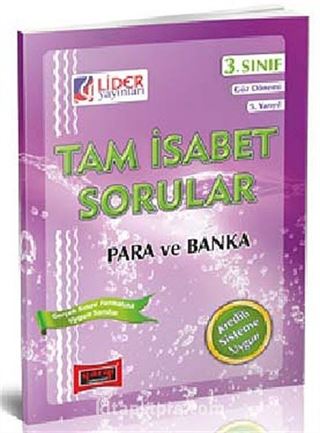 Tam İsabet Sorular Para ve Banka 3. Sınıf 5. Yarıyıl