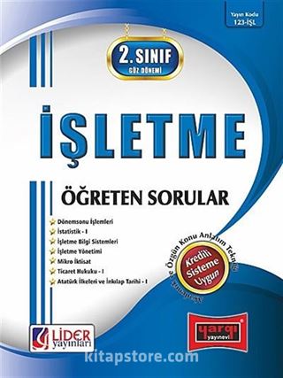 AÖF İşletme Öğreten Sorular / 2.Sınıf - 3.Yarıyıl