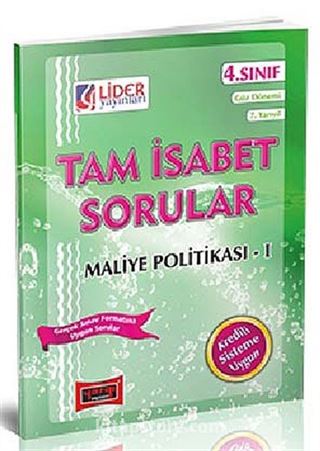 Tam İsabet Sorular Maliye Politikası-1 4. Sınıf 7. Yarıyıl