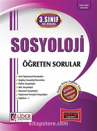 3. Sınıf Güz Dönemi Sosyoloji Öğreten Sorular (5. Yarıyıl)