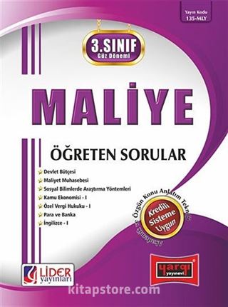 Maliye Öğreten Sorular / 3.Sınıf - 5.Yarıyıl