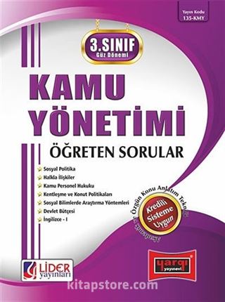 Kamu Yönetimi Öğreten Sorular / 3.Sınıf - 5.Yarıyıl