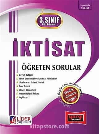 İktisat Öğreten Sorular / 3.Sınıf - 5.Yarıyıl