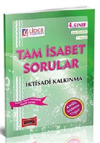 Tam İsabet Sorular İktisadi Kalkınma 4. Sınıf 7. Yarıyıl