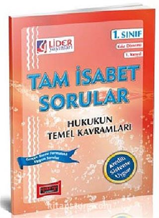 Tam İsabet Sorular Hukukun Temel Kavramları 1. Sınıf 1. Yarıyıl