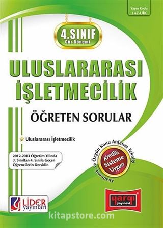 Uluslararası İşletmecilik Öğreten Sorular / 4.Sınıf - 7.Yarıyıl Güz Dönemi