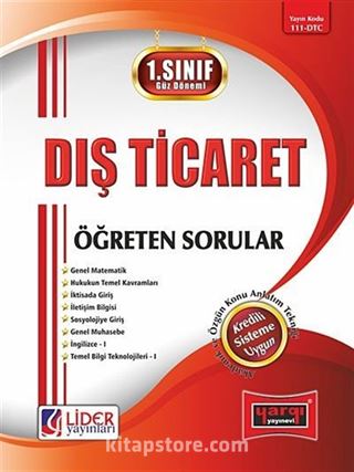 Dış Ticaret Öğreten Sorular / 1.Sınıf - 1.Yarıyıl