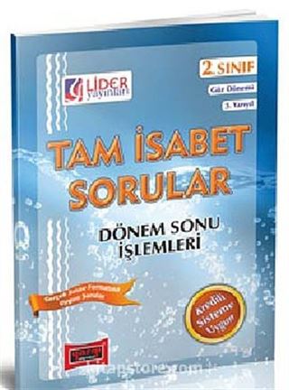 Tam İsabet Sorular Dönem Sonu İşlemleri 2. Sınıf 3. Yarıyıl