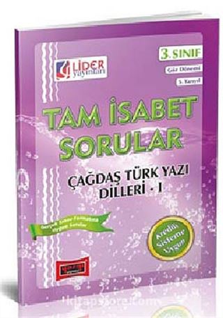 Tam İsabet Sorular Çağdaş Türk Yazı Dilleri-1 3. Sınıf 5. Yarıyıl