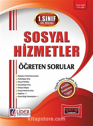 Sosyal Hizmetler Öğreten Sorular / 1.Sınıf - 1.Yarıyıl Güz Dönemi