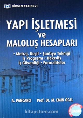 Yapı İşletmesi ve Maloluş Hesapları