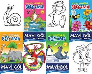 Hayvanlar Boyama (4 Kitap)