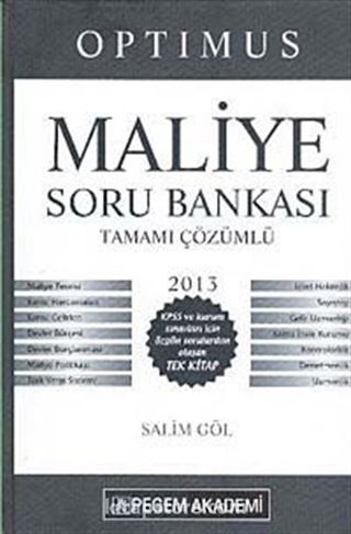 2013 Optimus - Maliye Soru Bankası Tamamı Çözümlü