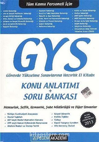 2013 GYS Konu Anlatımlı+Soru Bankası