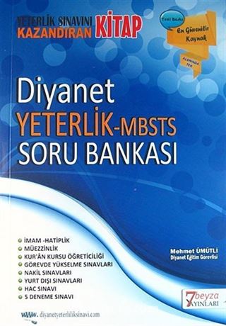 Diyanet Yeterlik MBSTS Soru Bankası