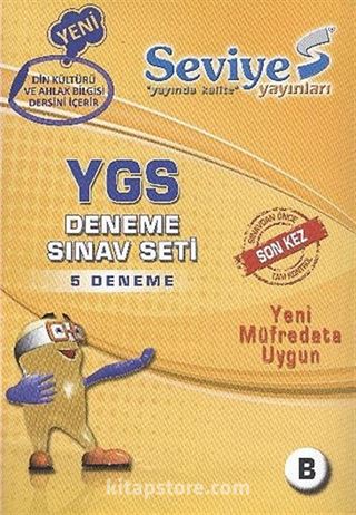 YGS Deneme Sınav Seti B (5 Deneme) / Yeni Müfredata Uygun