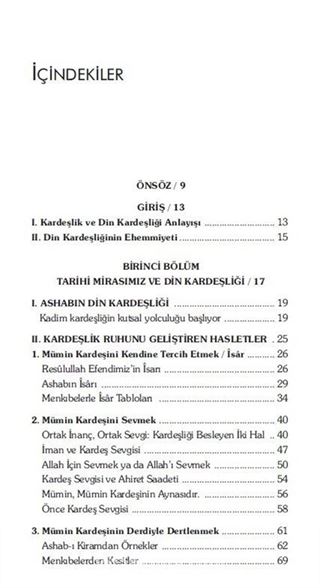 İslam Kültüründe Kardeşlik Ruhu