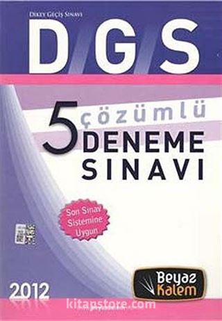 2012 DGS Çözümlü 5 Deneme Sınavı