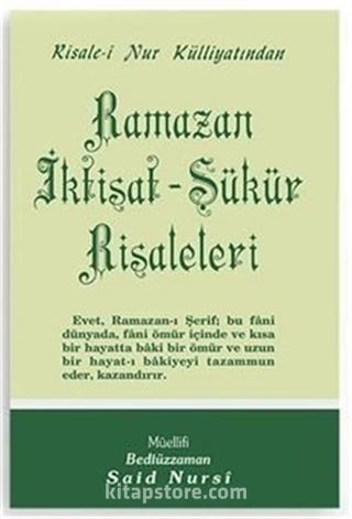 Ramazan İktisat-Şükür Risaleleri - Orta Boy (Kod:424)