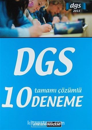 2013 DGS Tamamı Çözümlü 10 Deneme